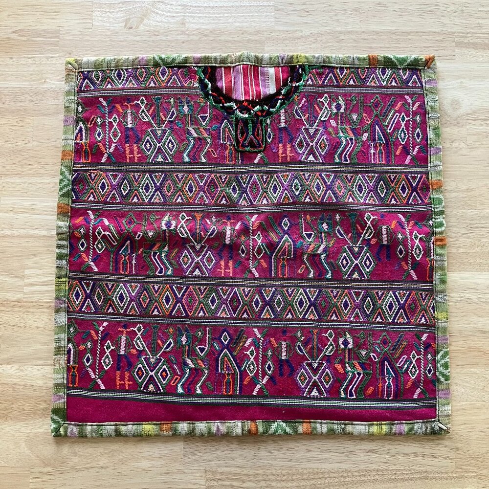 Guatemalan Nebaj Huipil Pillow Cover